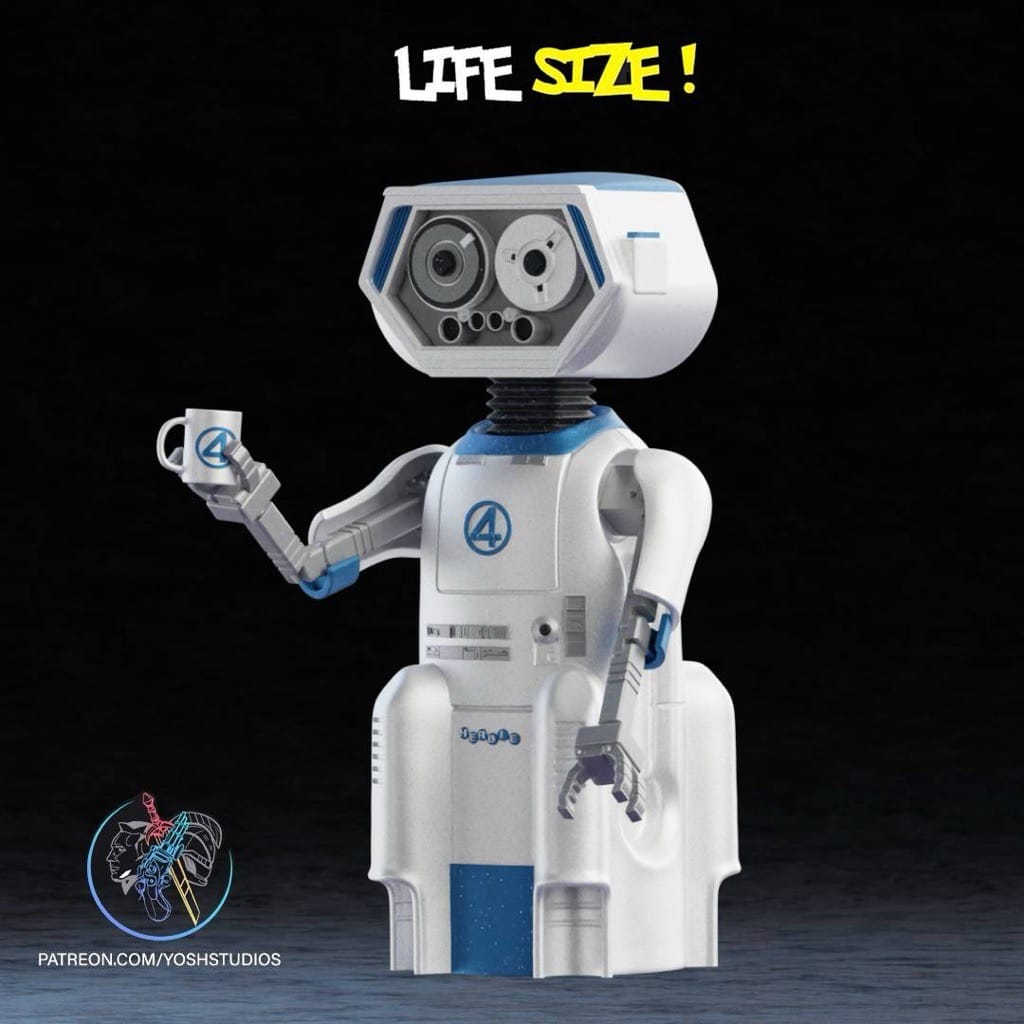 P站图纸印象馆 Yosh 漫威 神奇四侠 赫比机器人 Yosh 漫威 神奇四侠 赫比机器人