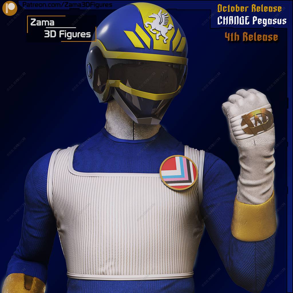 P站图纸印象馆 电击战队变化人 变化天马-大空勇马 电击战队变化人 变化天马-大空勇马