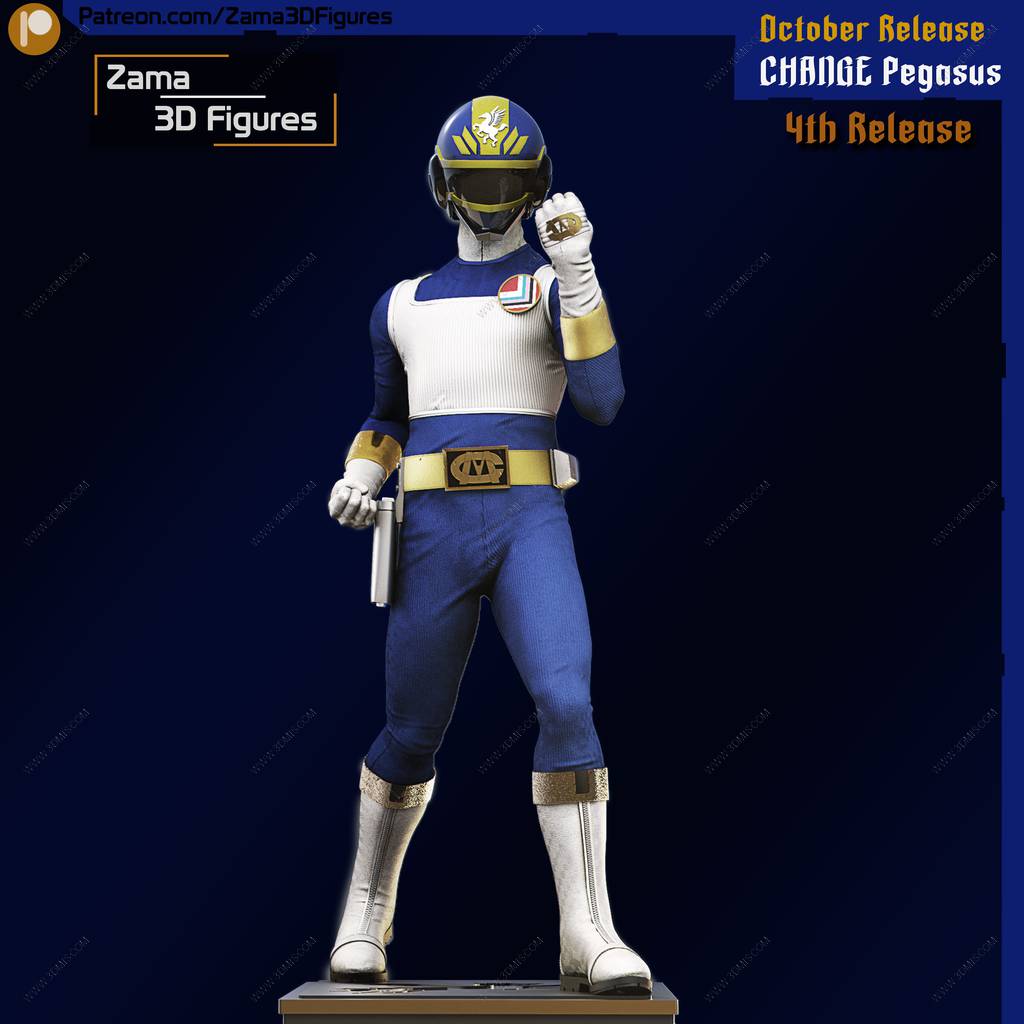 P站图纸印象馆 电击战队变化人 变化天马-大空勇马 电击战队变化人 变化天马-大空勇马