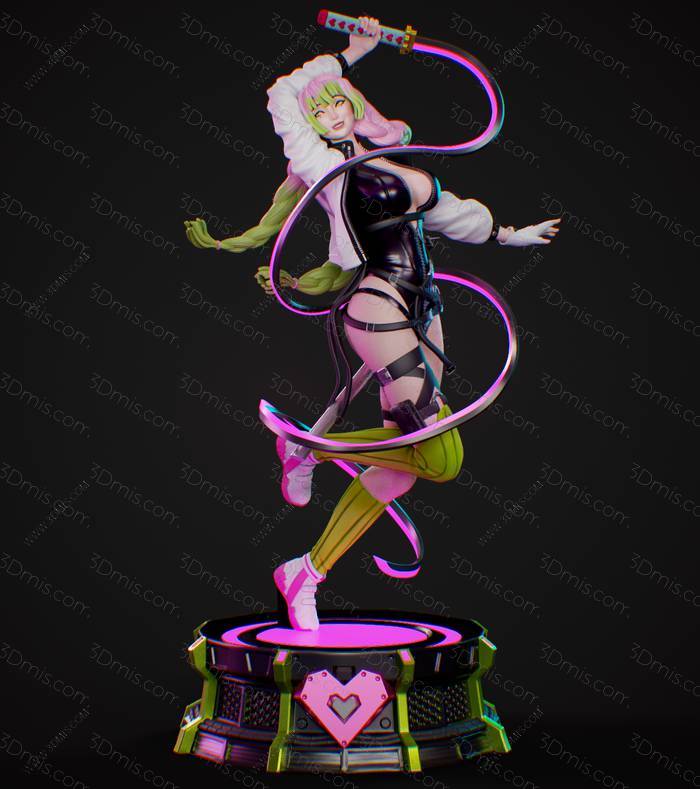 P站图纸印象馆 鬼灭之刃 甘露寺蜜璃 鬼灭之刃 甘露寺蜜璃