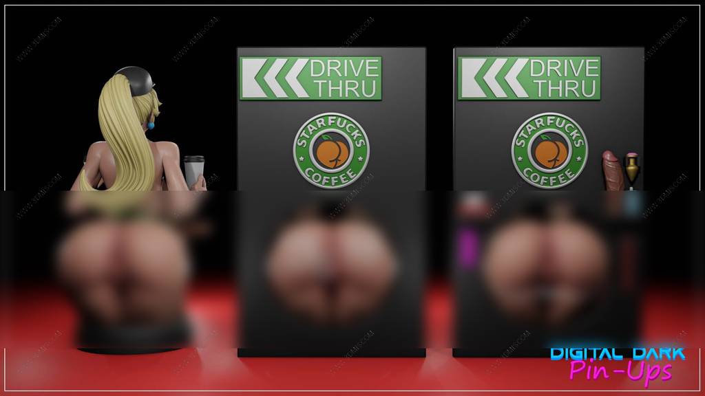 P站图纸印象馆 Digital Dark 星巴克咖啡服务员 Digital Dark 星巴克咖啡服务员