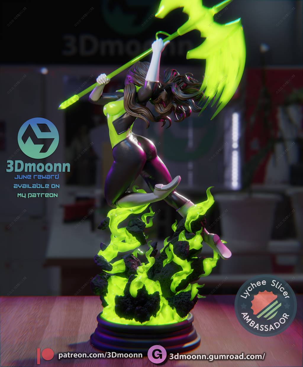 P站图纸印象馆 3Dmoonn DC漫画 杰西卡·克鲁兹 3Dmoonn DC漫画 杰西卡·克鲁兹