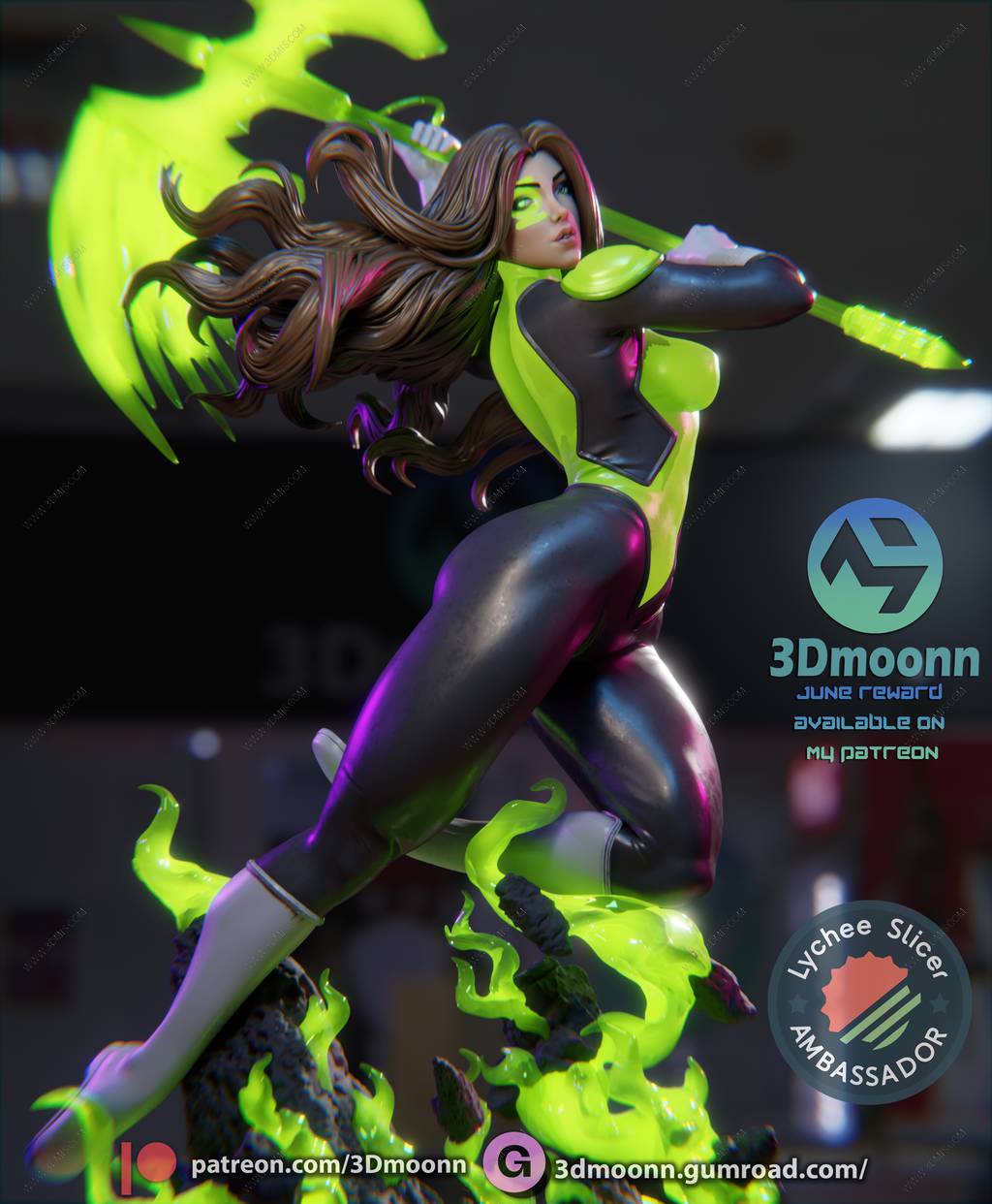 P站图纸印象馆 3Dmoonn DC漫画 杰西卡·克鲁兹 3Dmoonn DC漫画 杰西卡·克鲁兹