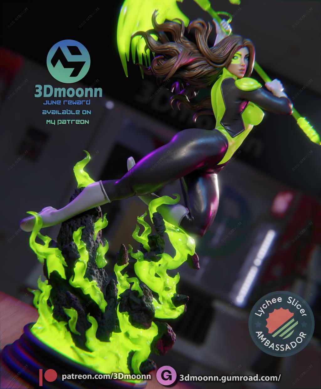 P站图纸印象馆 3Dmoonn DC漫画 杰西卡·克鲁兹 3Dmoonn DC漫画 杰西卡·克鲁兹