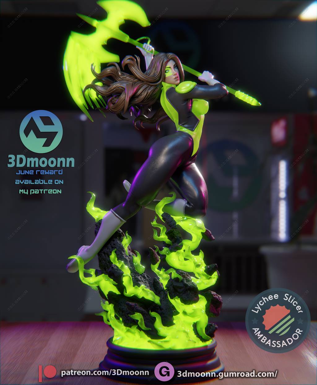 P站图纸印象馆 3Dmoonn DC漫画 杰西卡·克鲁兹 3Dmoonn DC漫画 杰西卡·克鲁兹