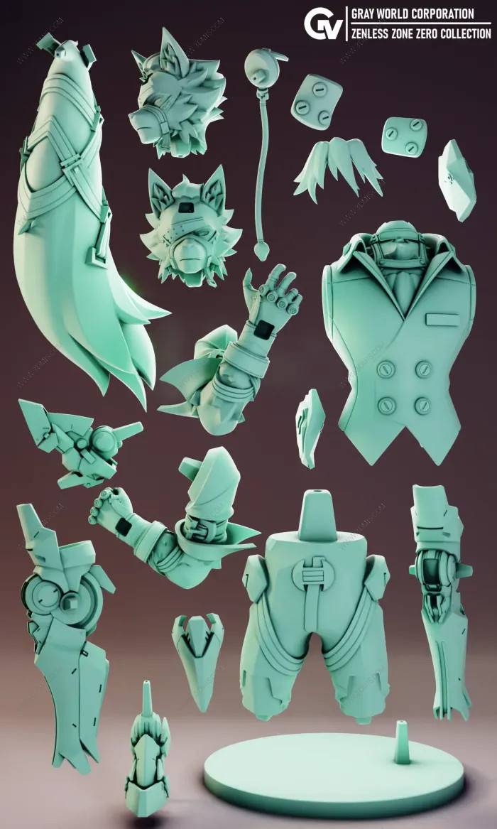 P站图纸印象馆 GrayWorld 绝区零 冯·莱卡恩 GrayWorld 绝区零 冯·莱卡恩