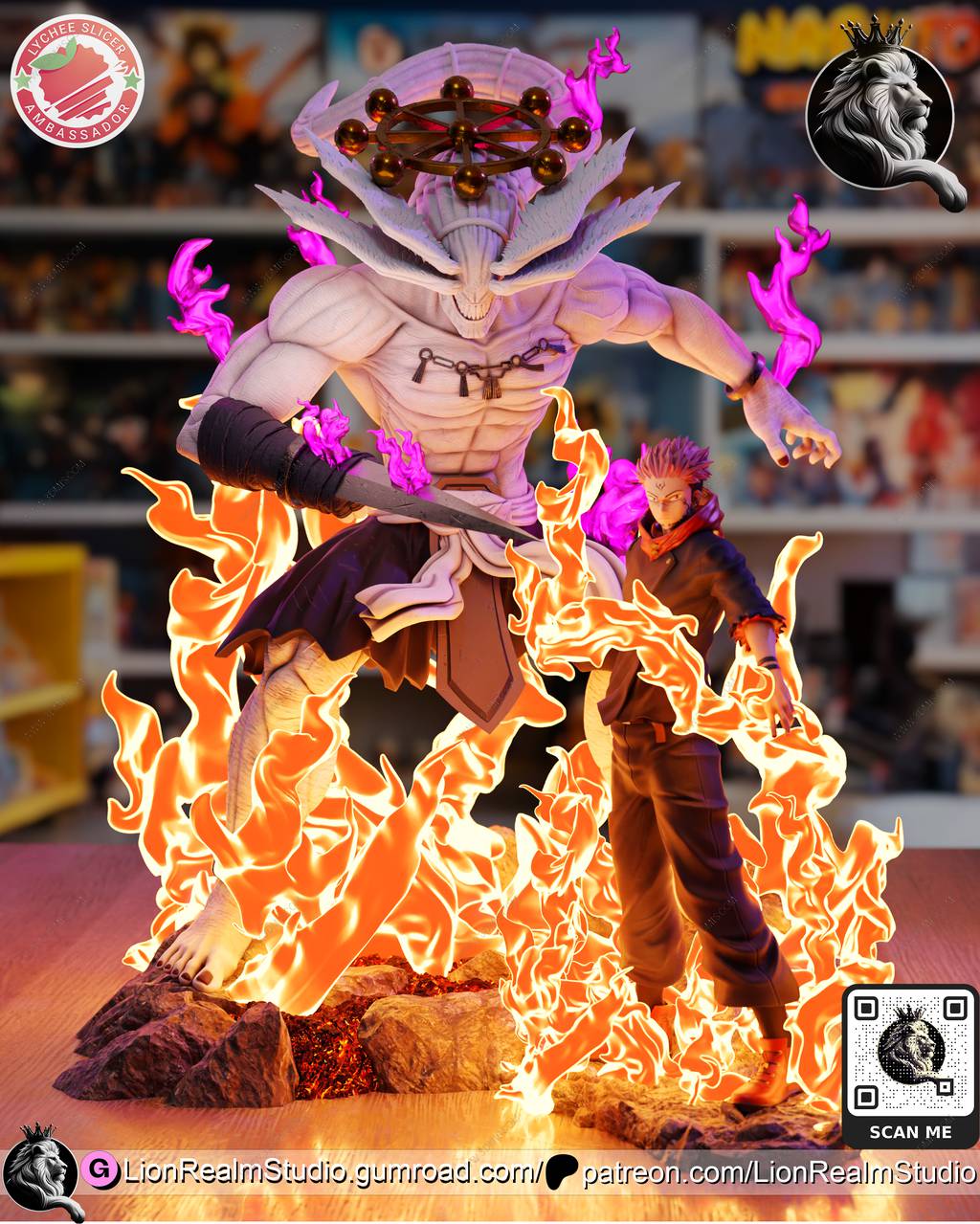 P站图纸印象馆 LionRealm 咒术回战 魔虚罗 LionRealm 咒术回战 魔虚罗