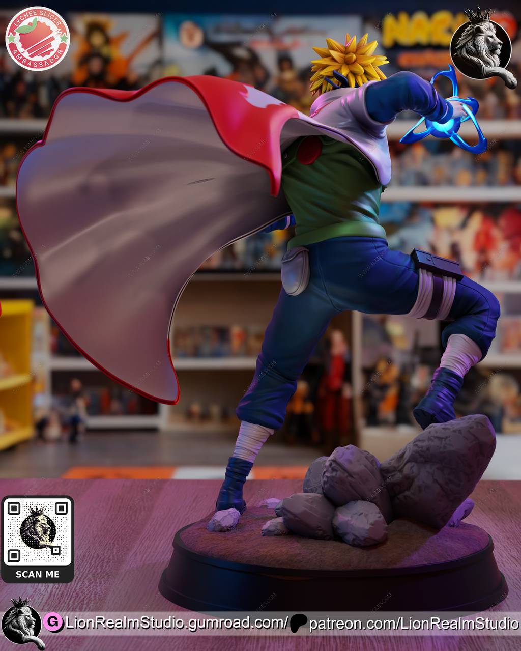 P站图纸印象馆 LionRealm 火影忍者 波风水门 LionRealm 火影忍者 波风水门