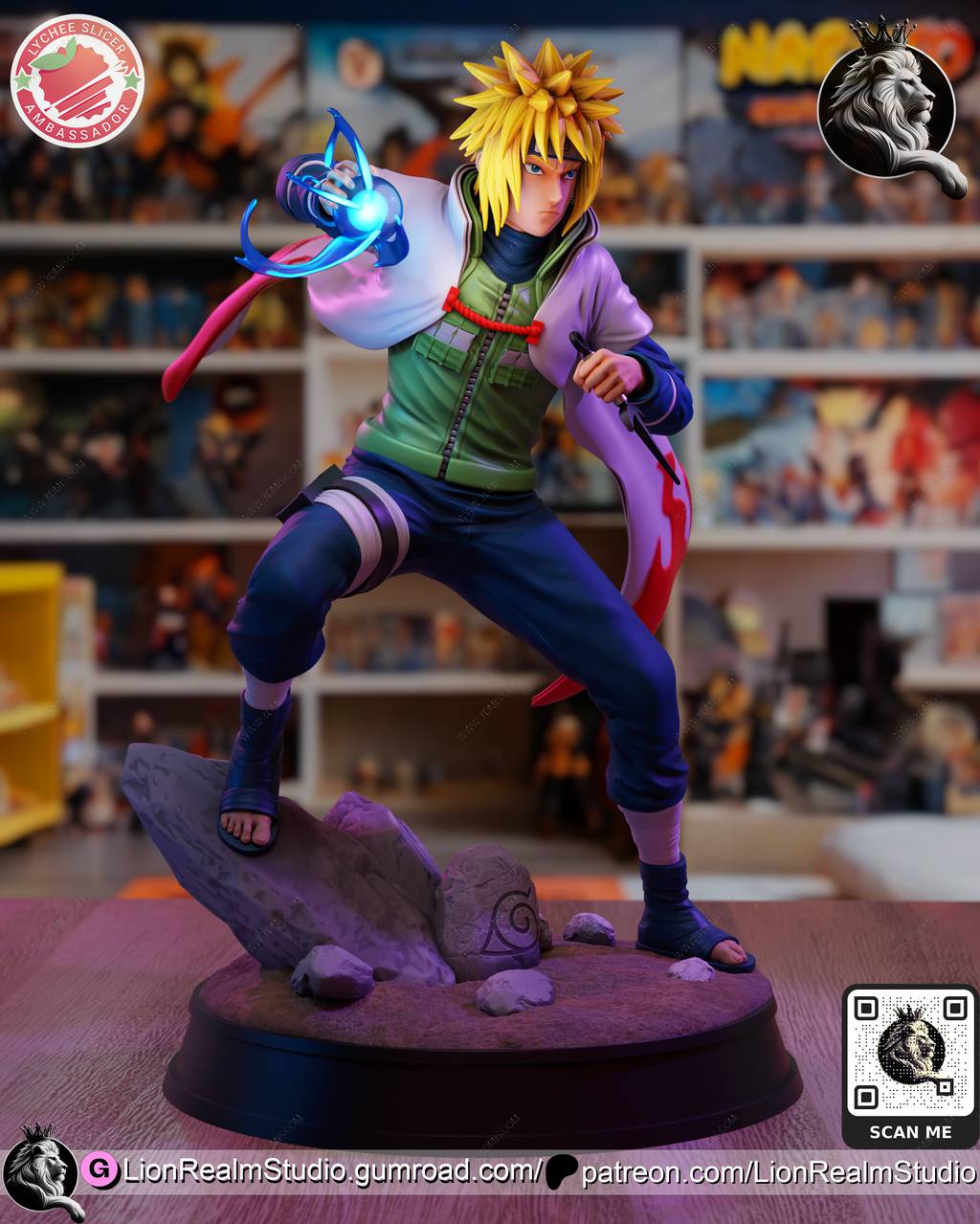 P站图纸印象馆 LionRealm 火影忍者 波风水门 LionRealm 火影忍者 波风水门