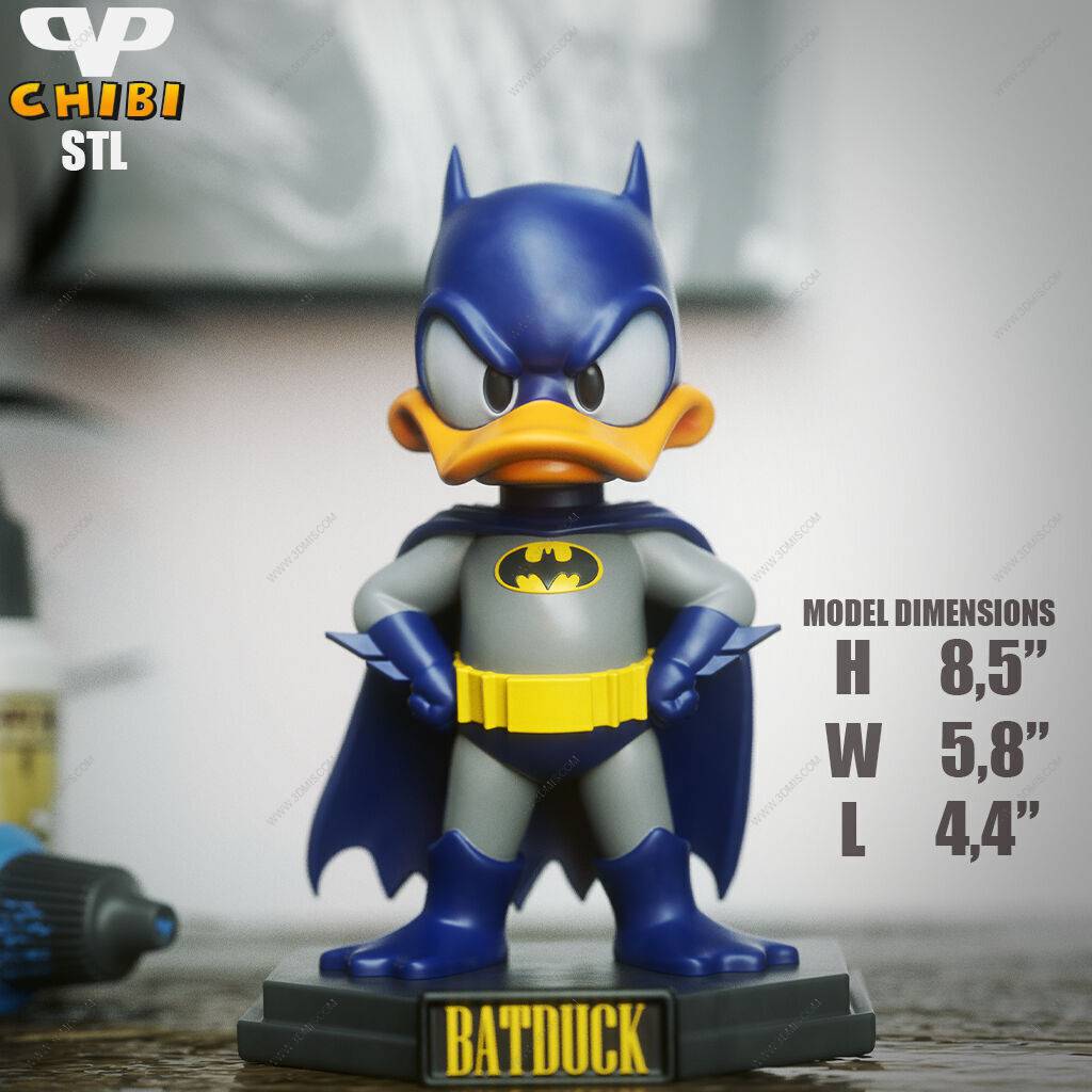 P站图纸印象馆 Chibi STL 蝙蝠鸭 Chibi STL 蝙蝠鸭
