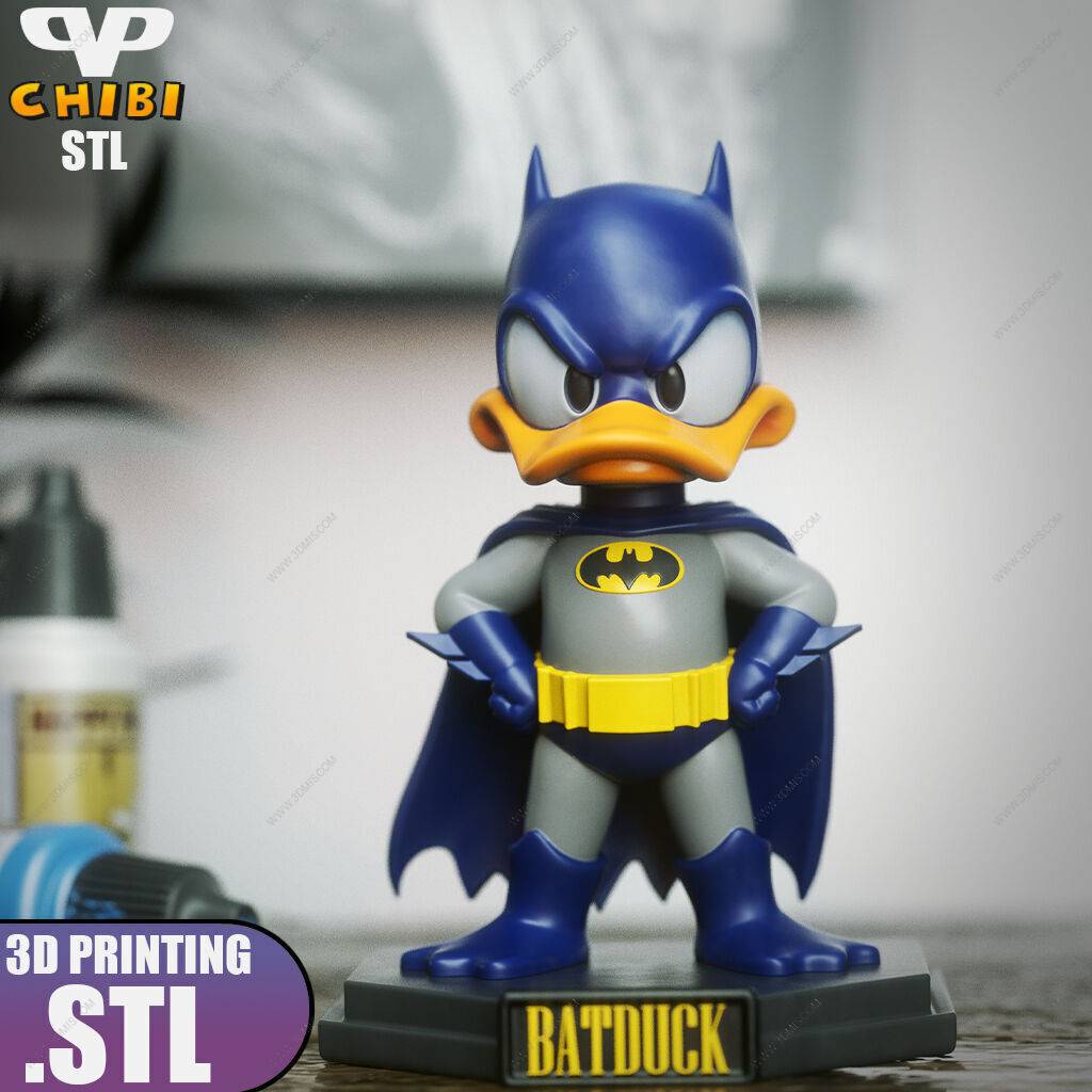 P站图纸印象馆 Chibi STL 蝙蝠鸭 Chibi STL 蝙蝠鸭