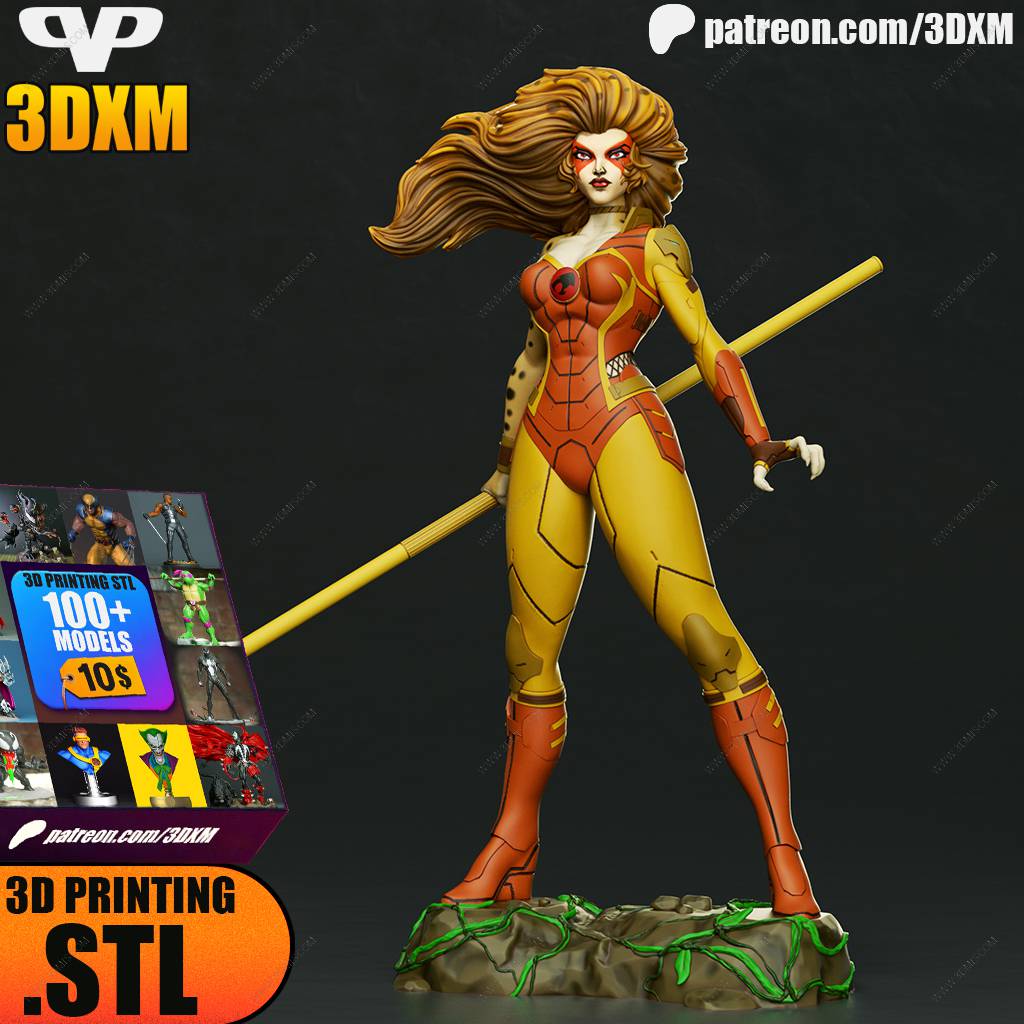 P站图纸印象馆 Chibi STL 霹雳猫 豹猫 Chibi STL 霹雳猫 豹猫