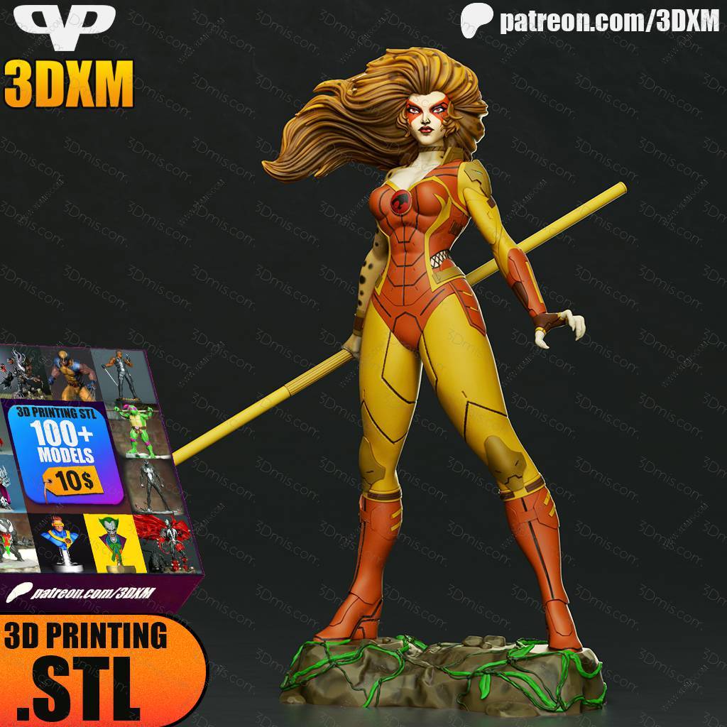 P站图纸印象馆 Chibi STL 霹雳猫 豹猫 Chibi STL 霹雳猫 豹猫