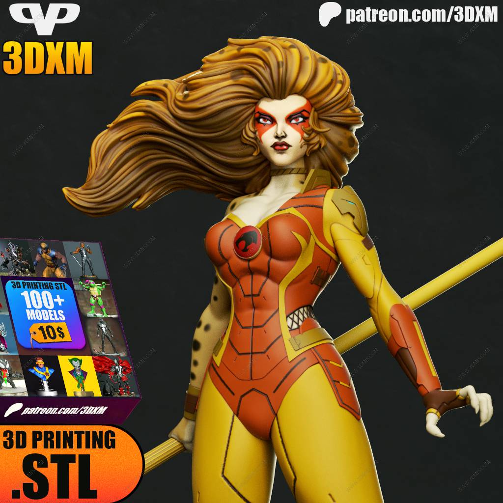 P站图纸印象馆 Chibi STL 霹雳猫 豹猫 Chibi STL 霹雳猫 豹猫