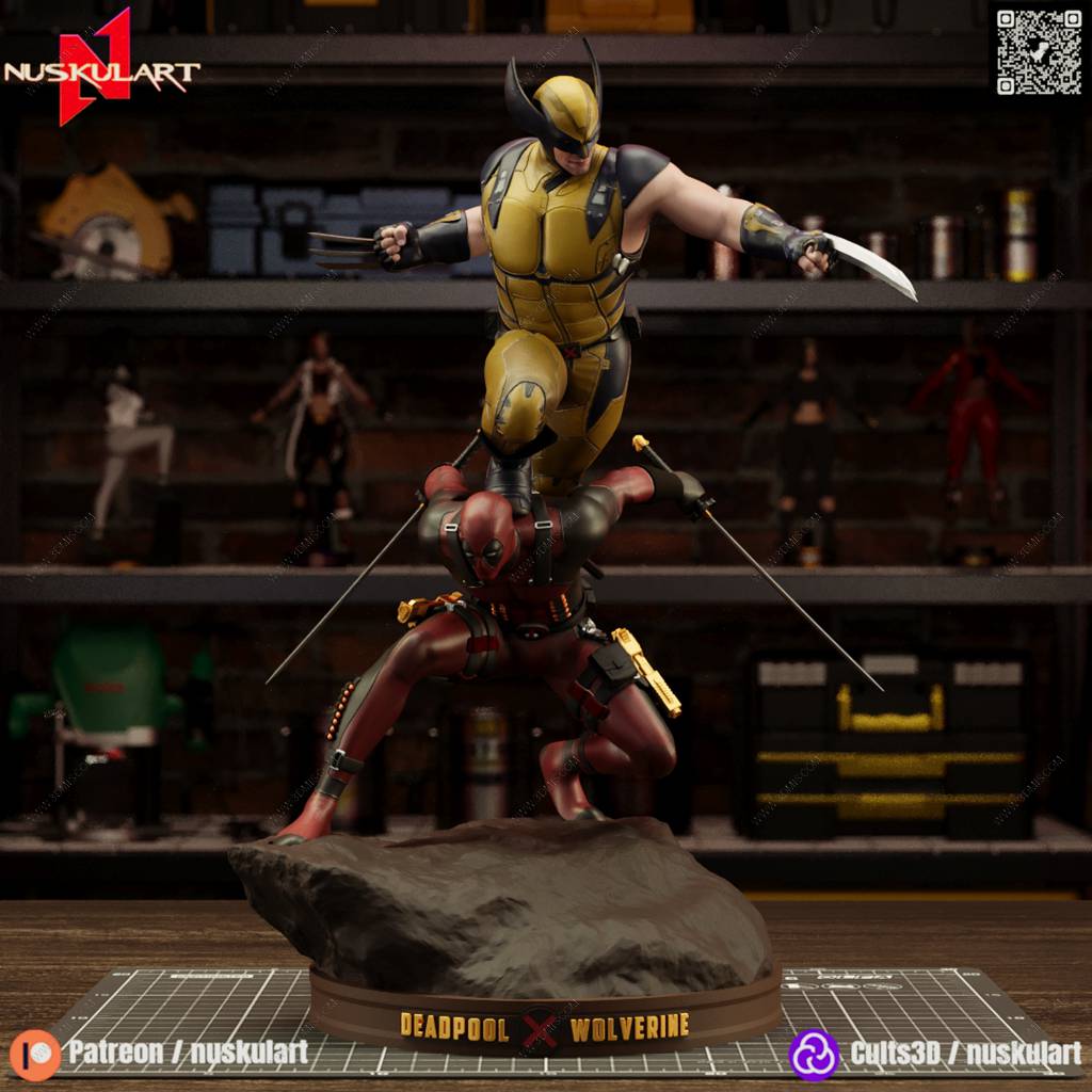 P站图纸印象馆 Nuskul Art 漫威 死侍与金刚狼 Nuskul Art 漫威 死侍与金刚狼