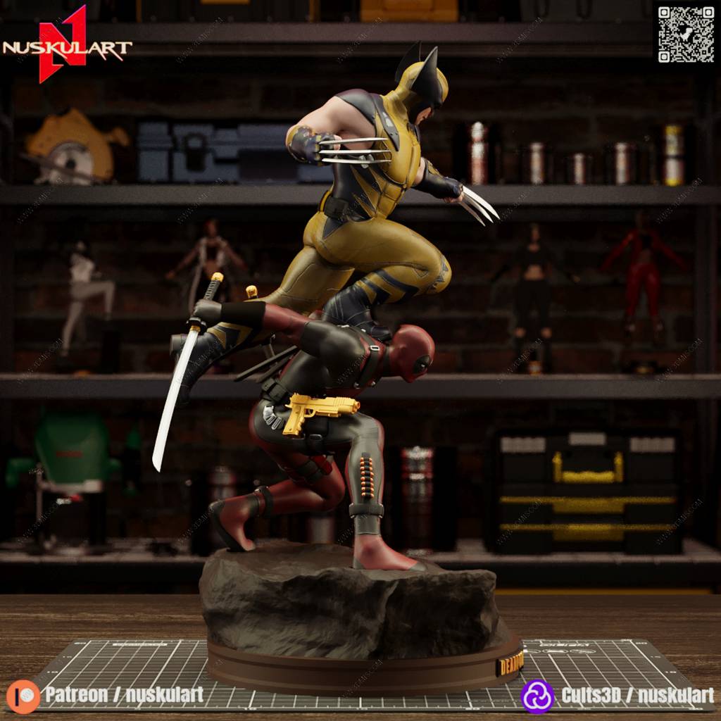 P站图纸印象馆 Nuskul Art 漫威 死侍与金刚狼 Nuskul Art 漫威 死侍与金刚狼