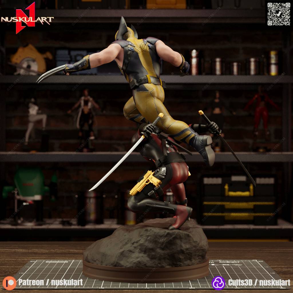 P站图纸印象馆 Nuskul Art 漫威 死侍与金刚狼 Nuskul Art 漫威 死侍与金刚狼