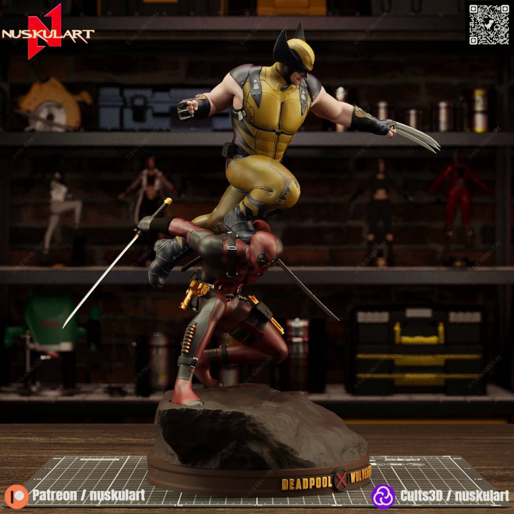 P站图纸印象馆 Nuskul Art 漫威 死侍与金刚狼 Nuskul Art 漫威 死侍与金刚狼