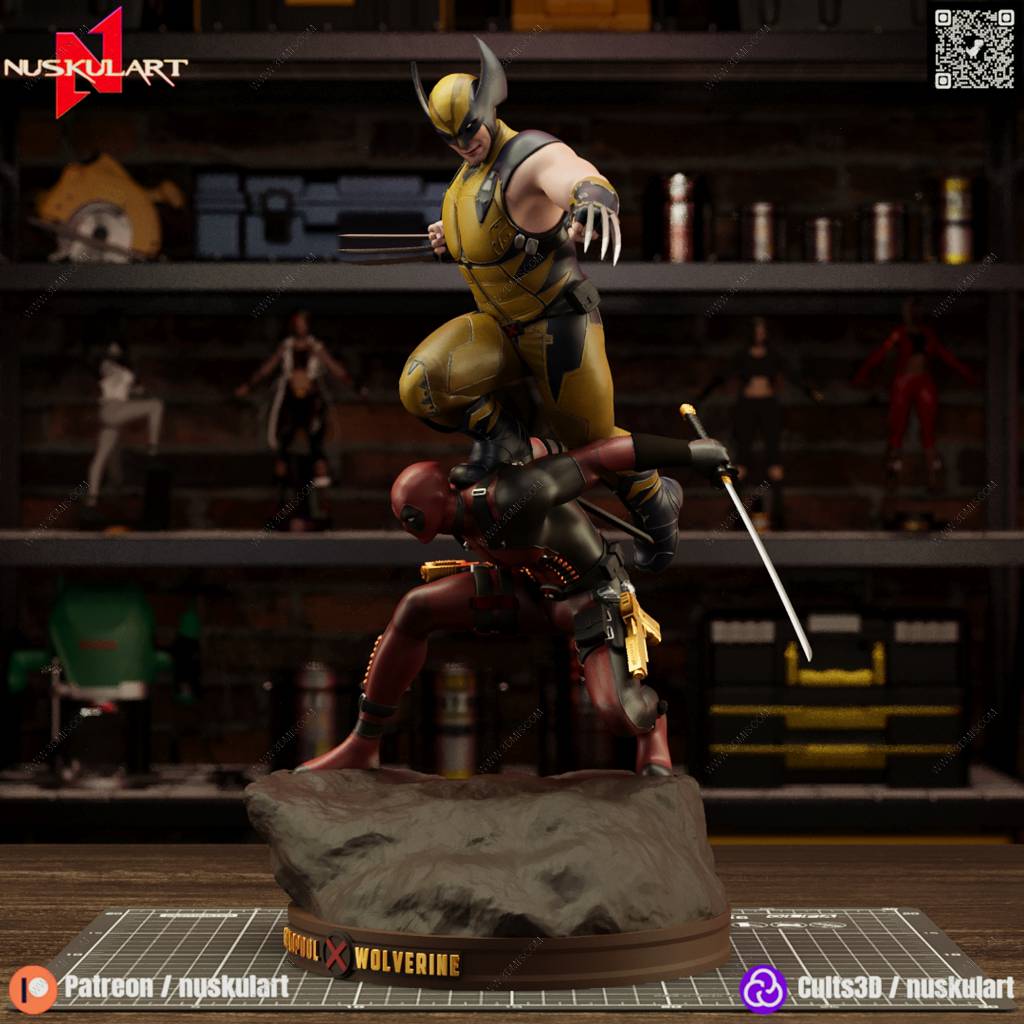 P站图纸印象馆 Nuskul Art 漫威 死侍与金刚狼 Nuskul Art 漫威 死侍与金刚狼