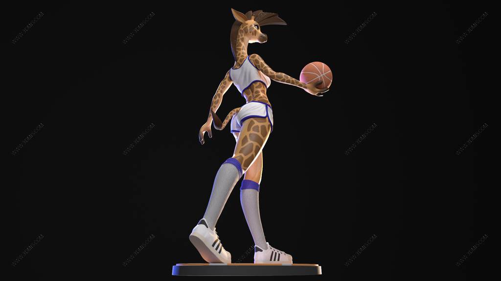 P站图纸印象馆 长颈鹿篮球女孩 长颈鹿篮球女孩