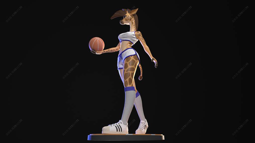 P站图纸印象馆 长颈鹿篮球女孩 长颈鹿篮球女孩