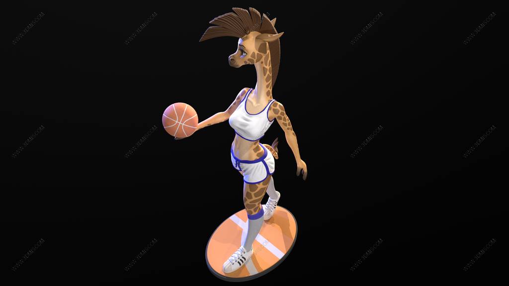 P站图纸印象馆 长颈鹿篮球女孩 长颈鹿篮球女孩