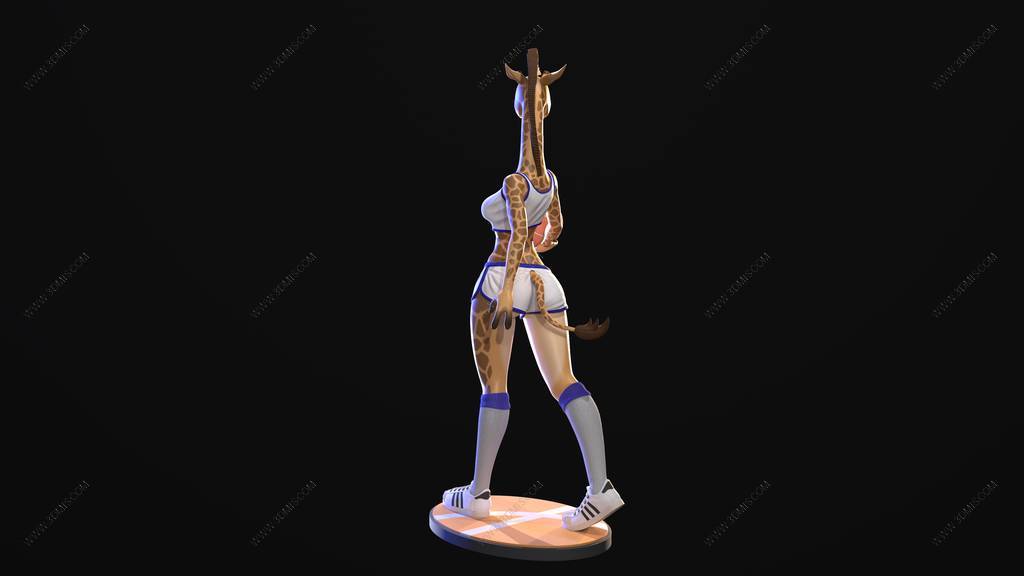 P站图纸印象馆 长颈鹿篮球女孩 长颈鹿篮球女孩