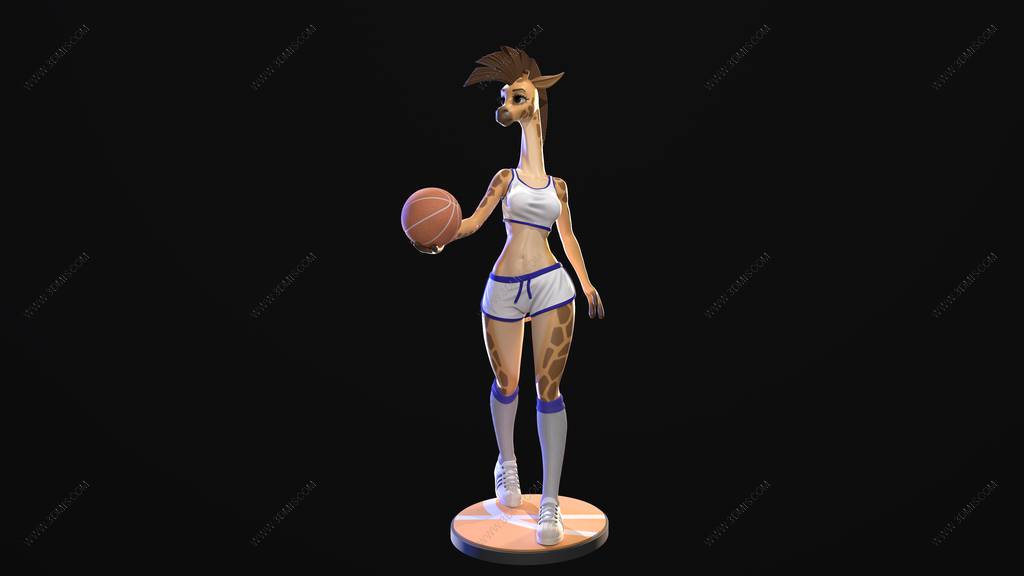 P站图纸印象馆 长颈鹿篮球女孩 长颈鹿篮球女孩