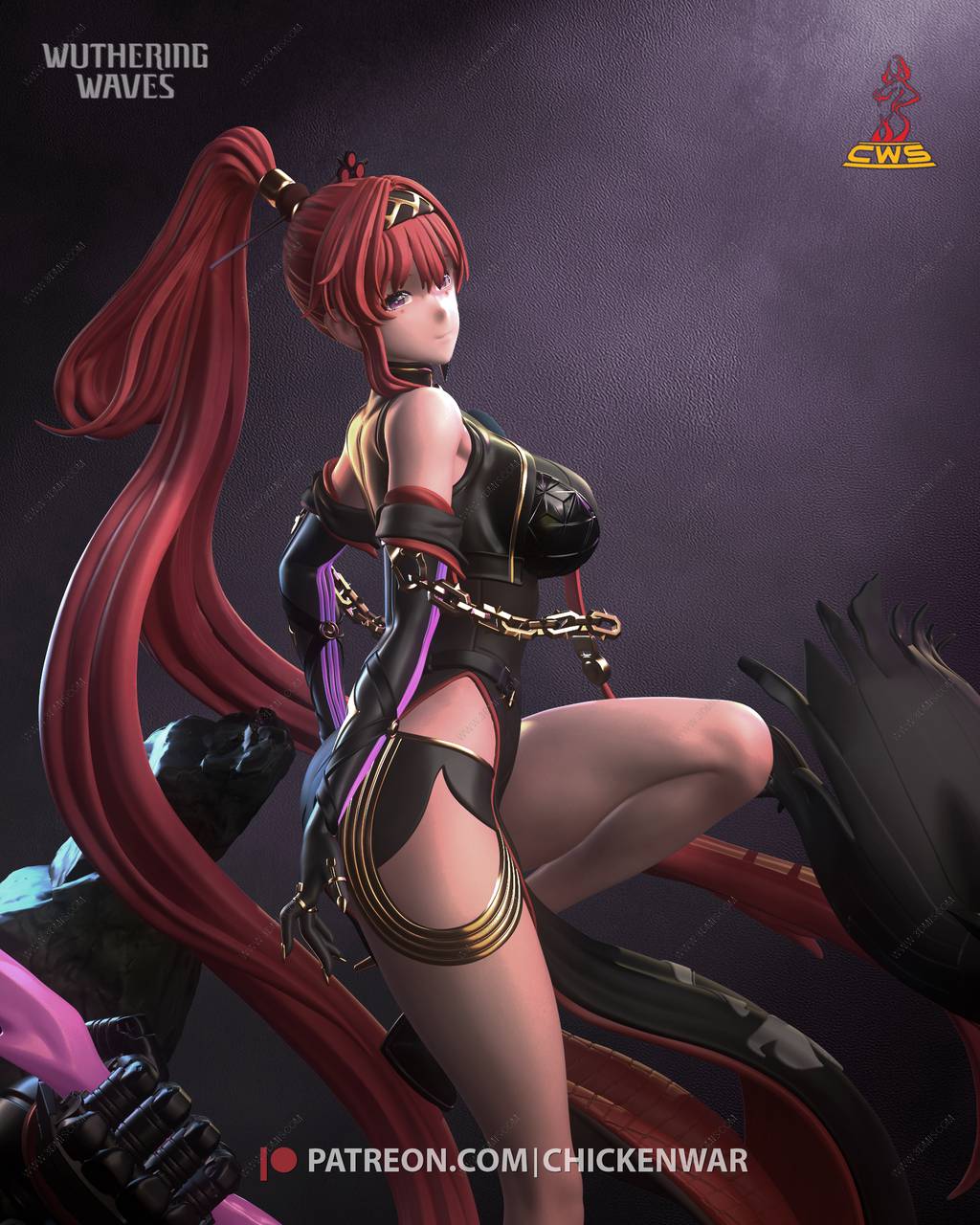 P站图纸印象馆 CW Studio 鸣潮 吟霖 CW Studio 鸣潮 吟霖