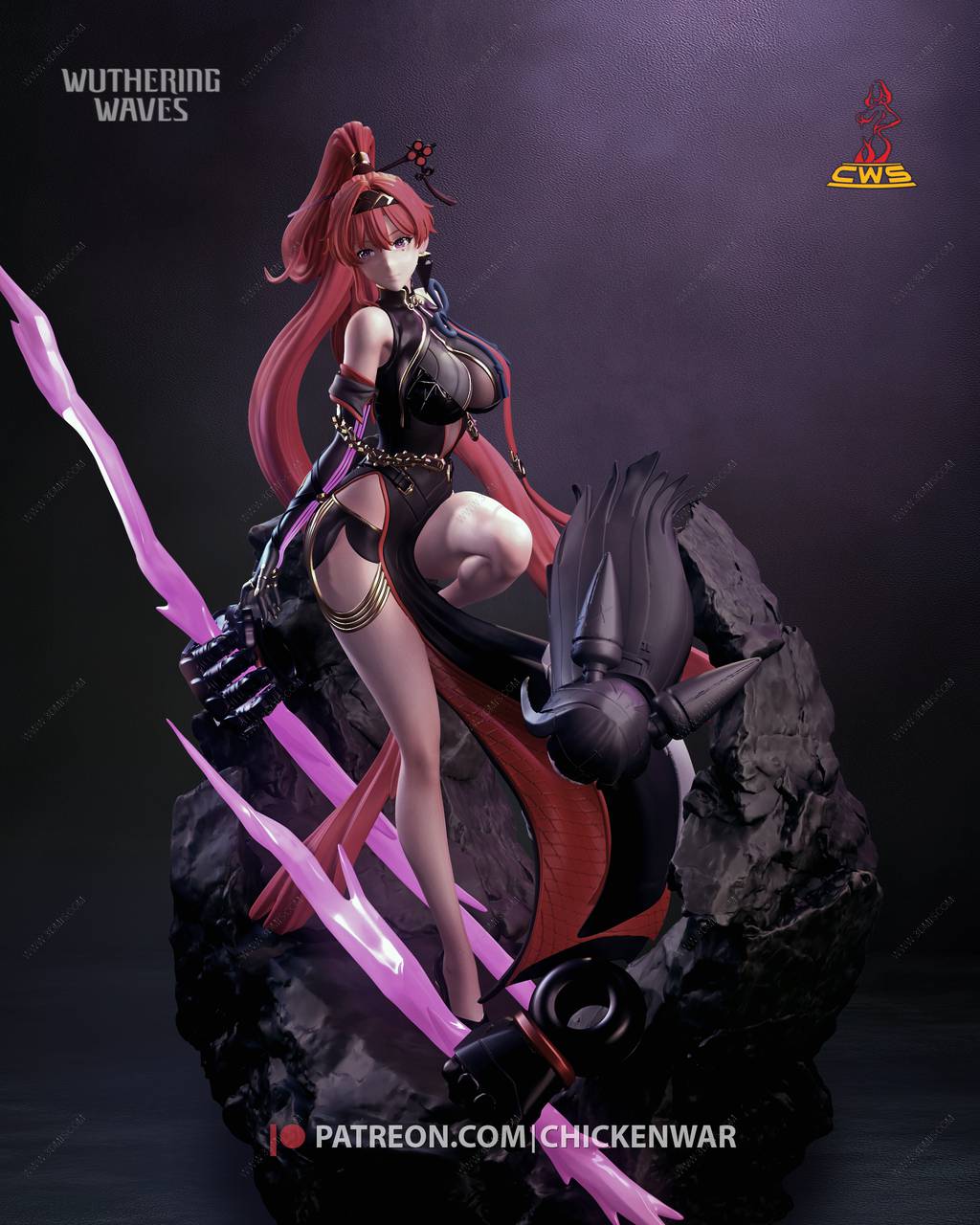 P站图纸印象馆 CW Studio 鸣潮 吟霖 CW Studio 鸣潮 吟霖