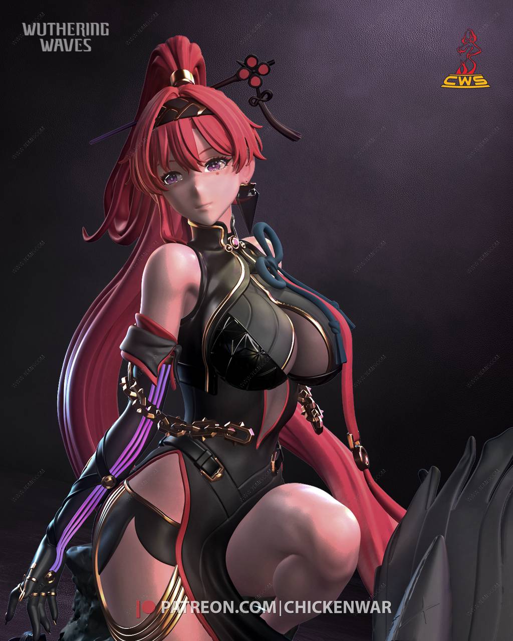 P站图纸印象馆 CW Studio 鸣潮 吟霖 CW Studio 鸣潮 吟霖