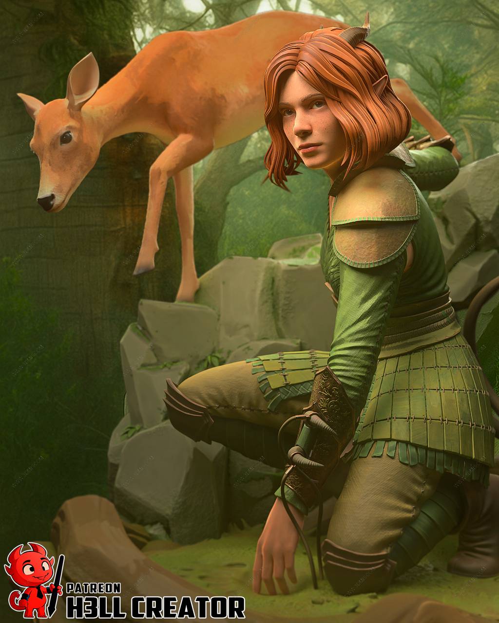 P站图纸印象馆 H3LL 龙与地下城 多立克 H3LL 龙与地下城 多立克