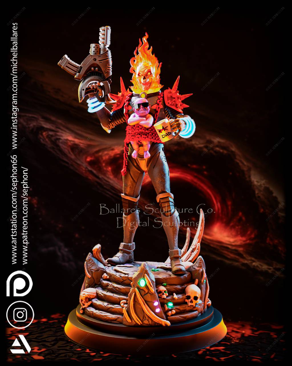 P站图纸印象馆 Geek MB 宇宙恶灵骑士和灭霸宝宝 Geek MB 宇宙恶灵骑士和灭霸宝宝