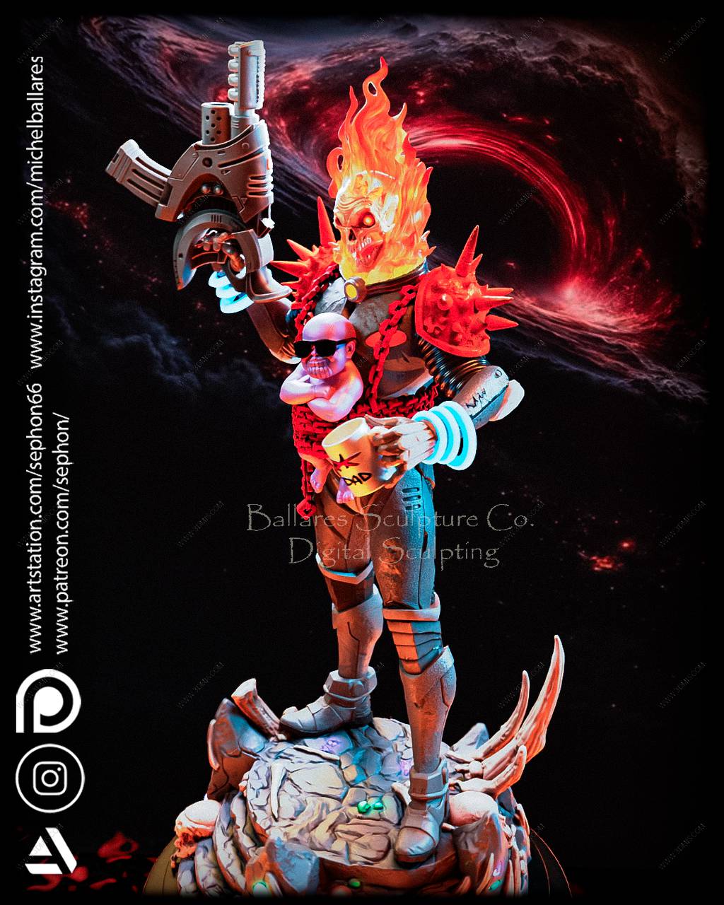 P站图纸印象馆 Geek MB 宇宙恶灵骑士和灭霸宝宝 Geek MB 宇宙恶灵骑士和灭霸宝宝