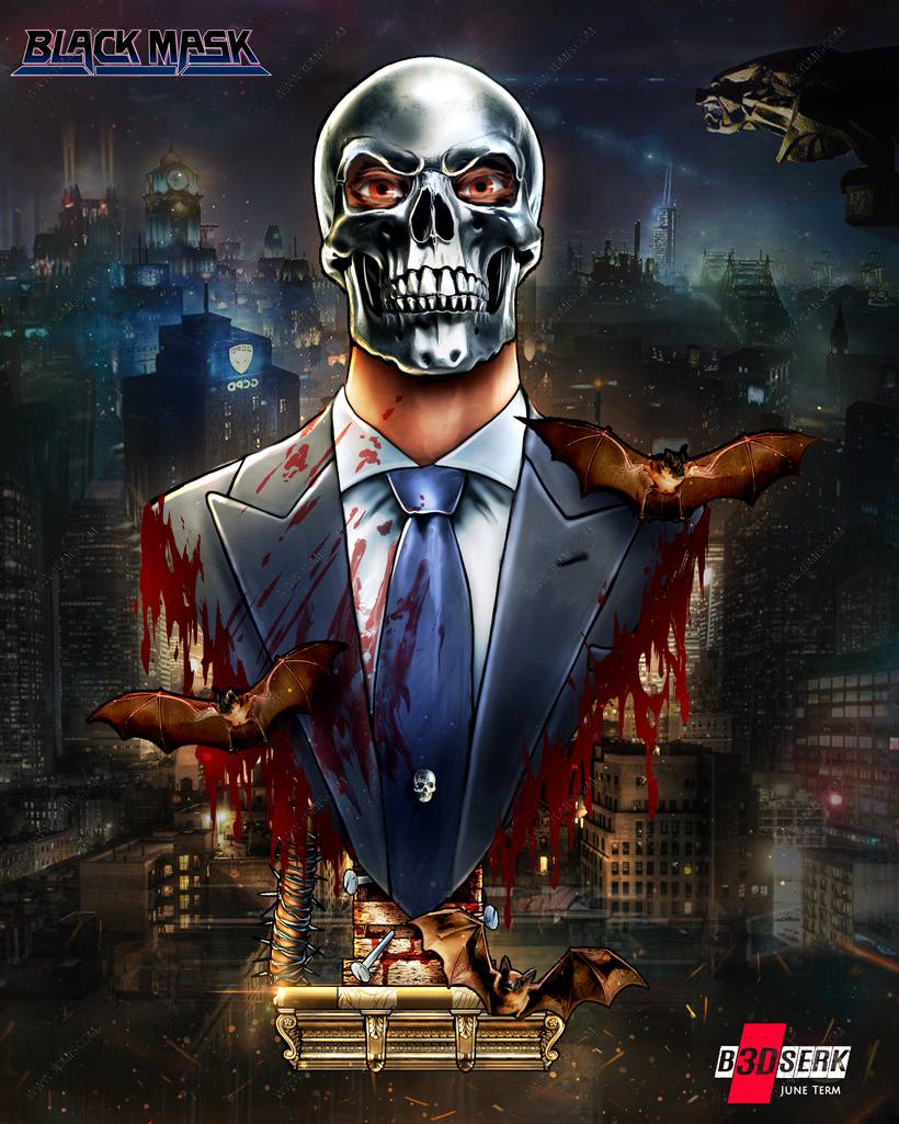 P站图纸印象馆 B3DSERK DC漫画 黑面具 B3DSERK DC漫画 黑面具