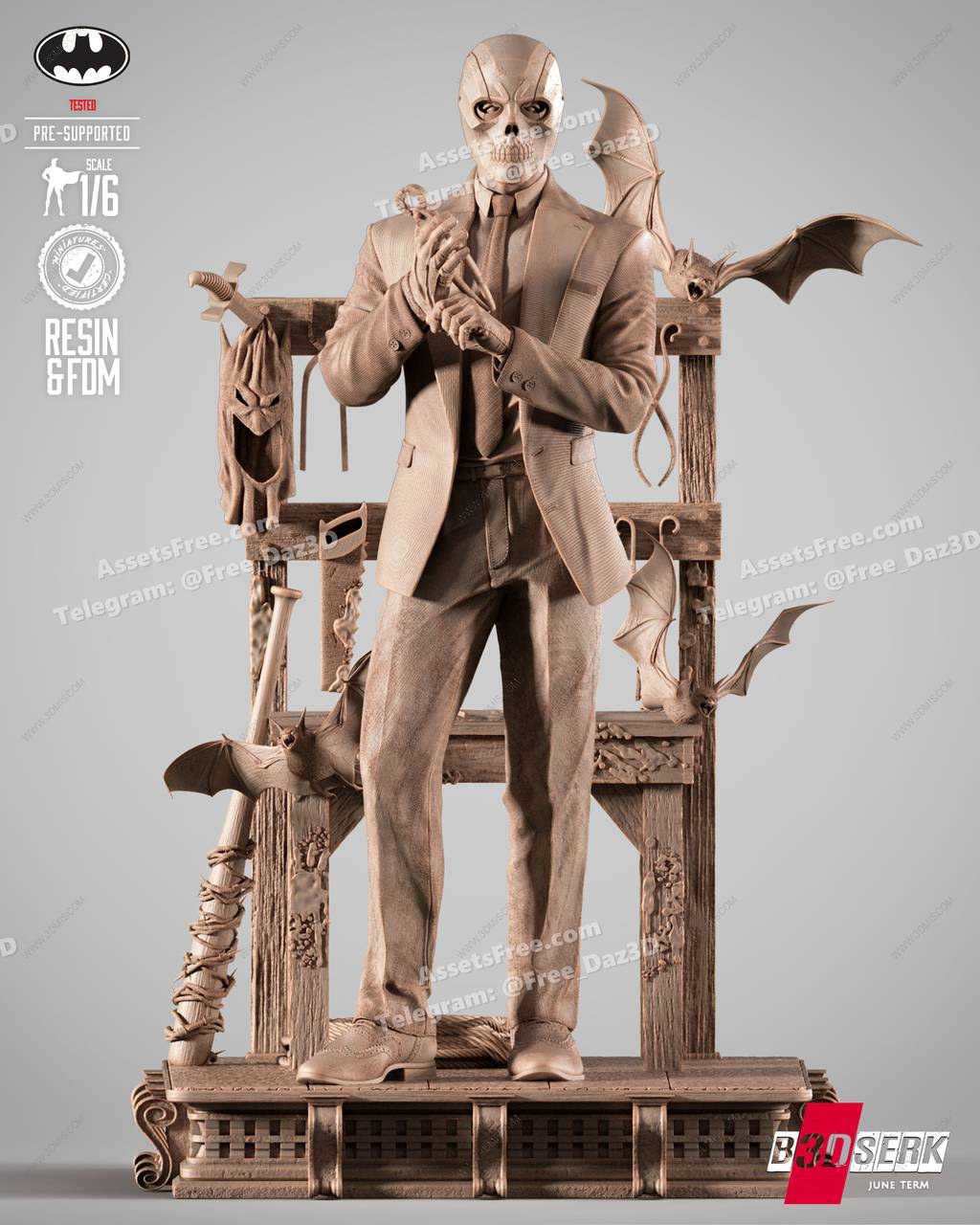 P站图纸印象馆 B3DSERK DC漫画 黑面具 B3DSERK DC漫画 黑面具