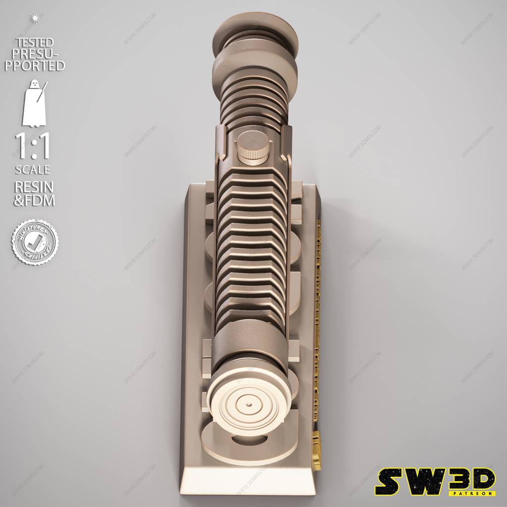 P站图纸印象馆 SW3D 星球大战 奎刚·金的光剑 SW3D 星球大战 奎刚·金的光剑