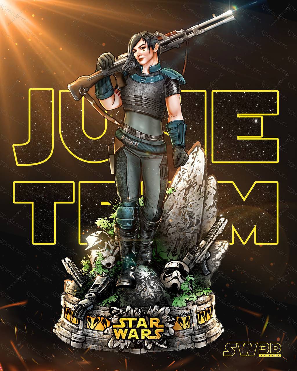 P站图纸印象馆 SW3D 星球大战 卡拉辛西娅·杜恩 SW3D 星球大战 卡拉辛西娅·杜恩