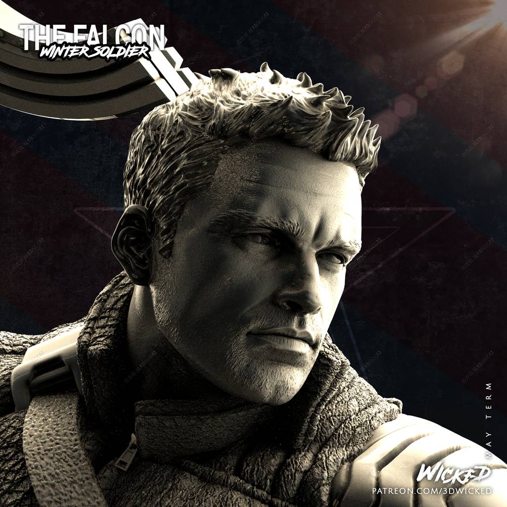 P站图纸印象馆 3DWicked 漫威 冬日战士 3DWicked 漫威 冬日战士