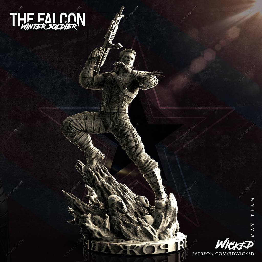 P站图纸印象馆 3DWicked 漫威 冬日战士 3DWicked 漫威 冬日战士