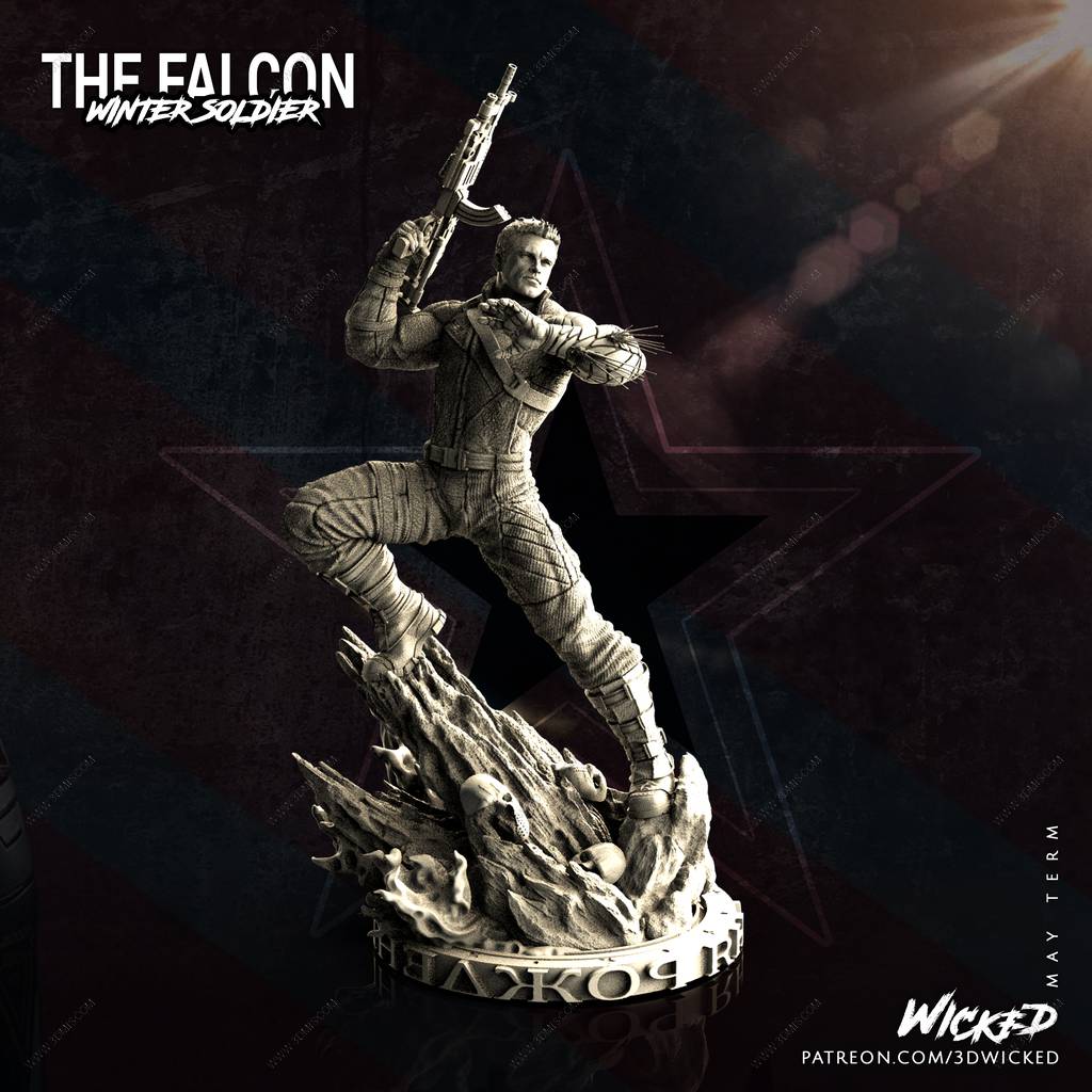 P站图纸印象馆 3DWicked 漫威 冬日战士 3DWicked 漫威 冬日战士