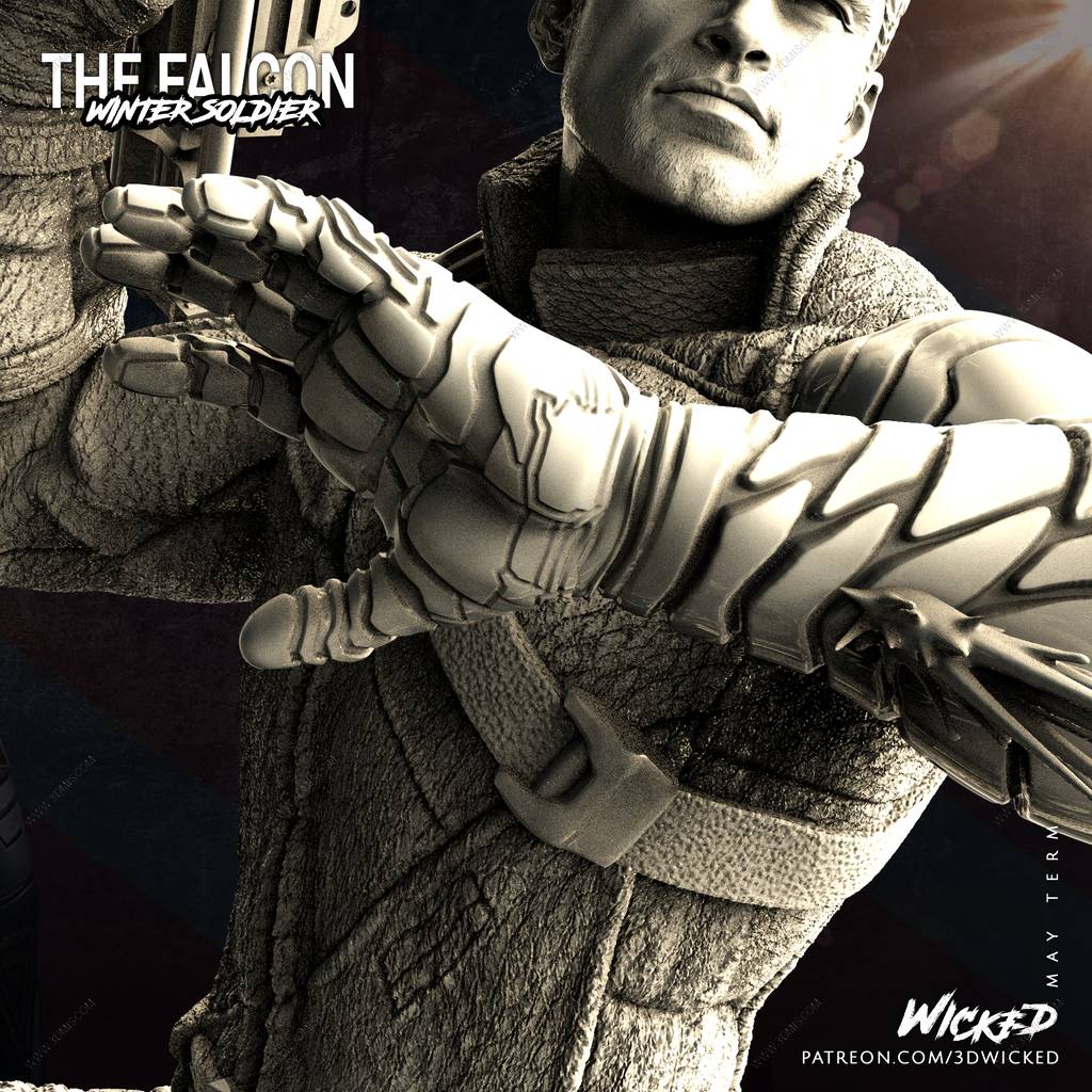 P站图纸印象馆 3DWicked 漫威 冬日战士 3DWicked 漫威 冬日战士