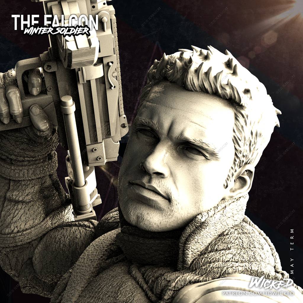 P站图纸印象馆 3DWicked 漫威 冬日战士 3DWicked 漫威 冬日战士