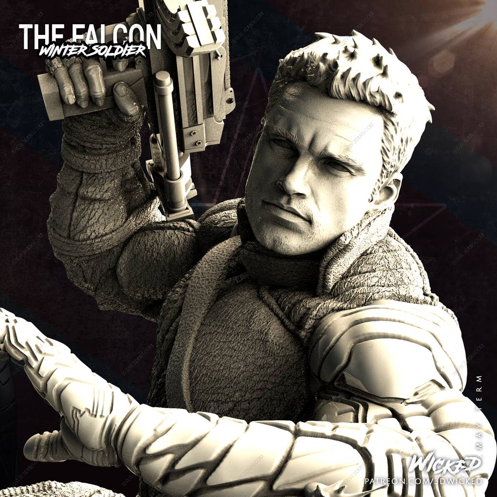 P站图纸印象馆 3DWicked 漫威 冬日战士 3DWicked 漫威 冬日战士