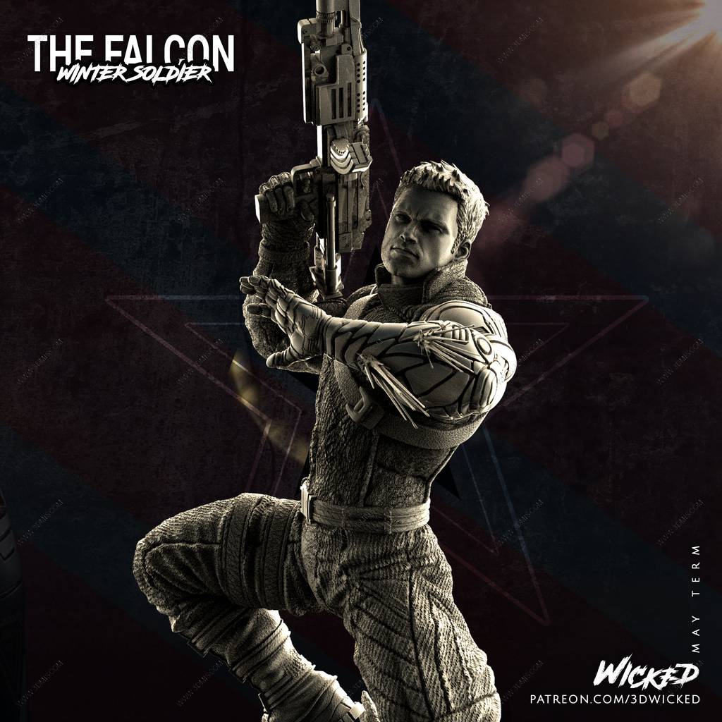 P站图纸印象馆 3DWicked 漫威 冬日战士 3DWicked 漫威 冬日战士