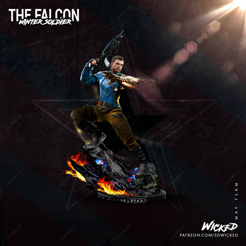 P站图纸印象馆 3DWicked 漫威 冬日战士 3DWicked 漫威 冬日战士