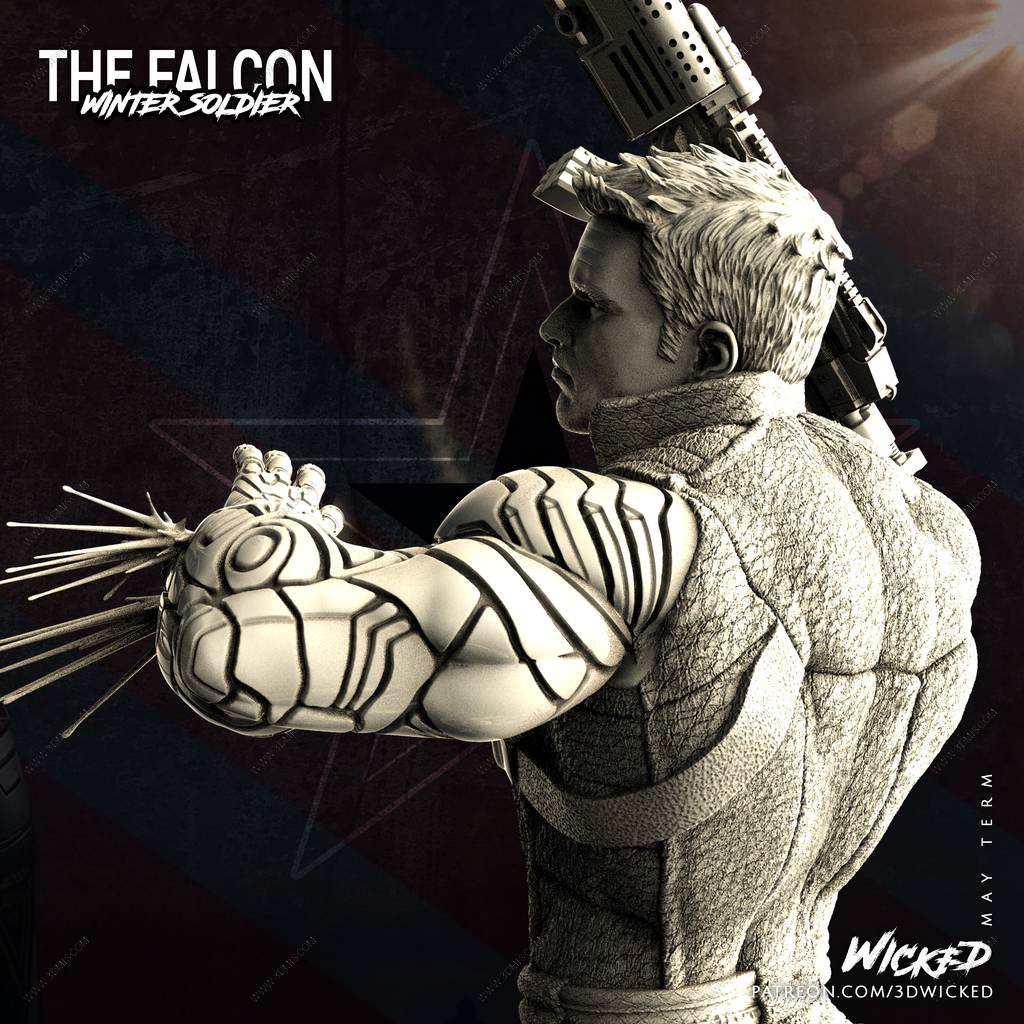 P站图纸印象馆 3DWicked 漫威 冬日战士 3DWicked 漫威 冬日战士