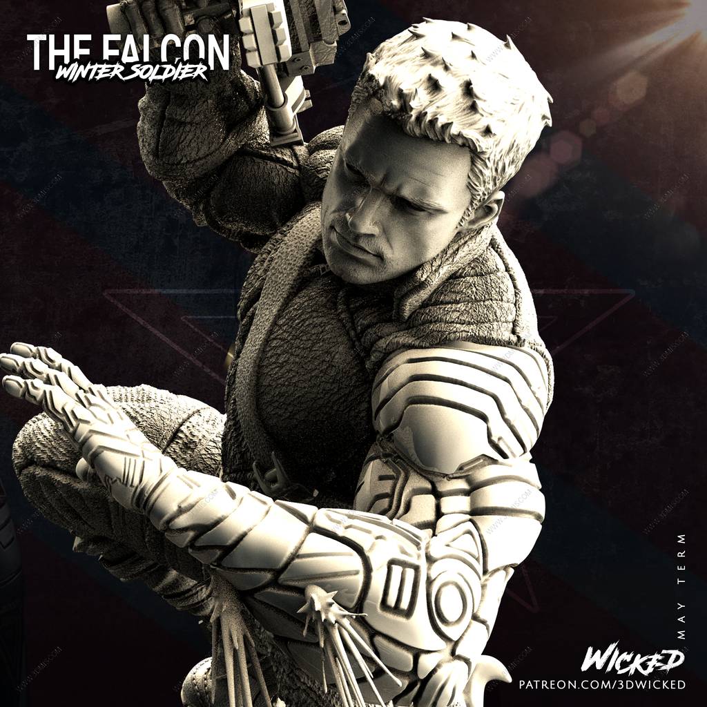 P站图纸印象馆 3DWicked 漫威 冬日战士 3DWicked 漫威 冬日战士