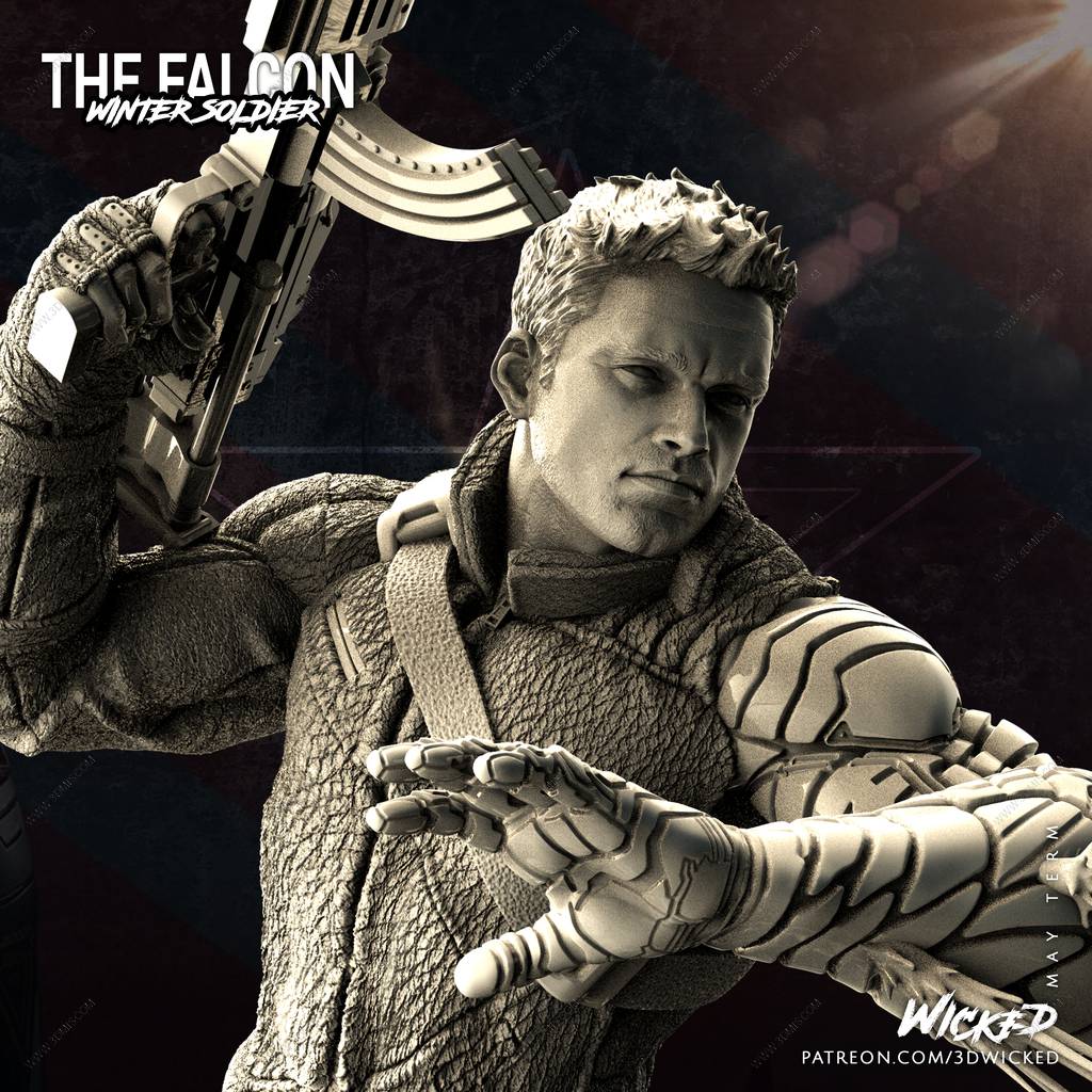 P站图纸印象馆 3DWicked 漫威 冬日战士 3DWicked 漫威 冬日战士