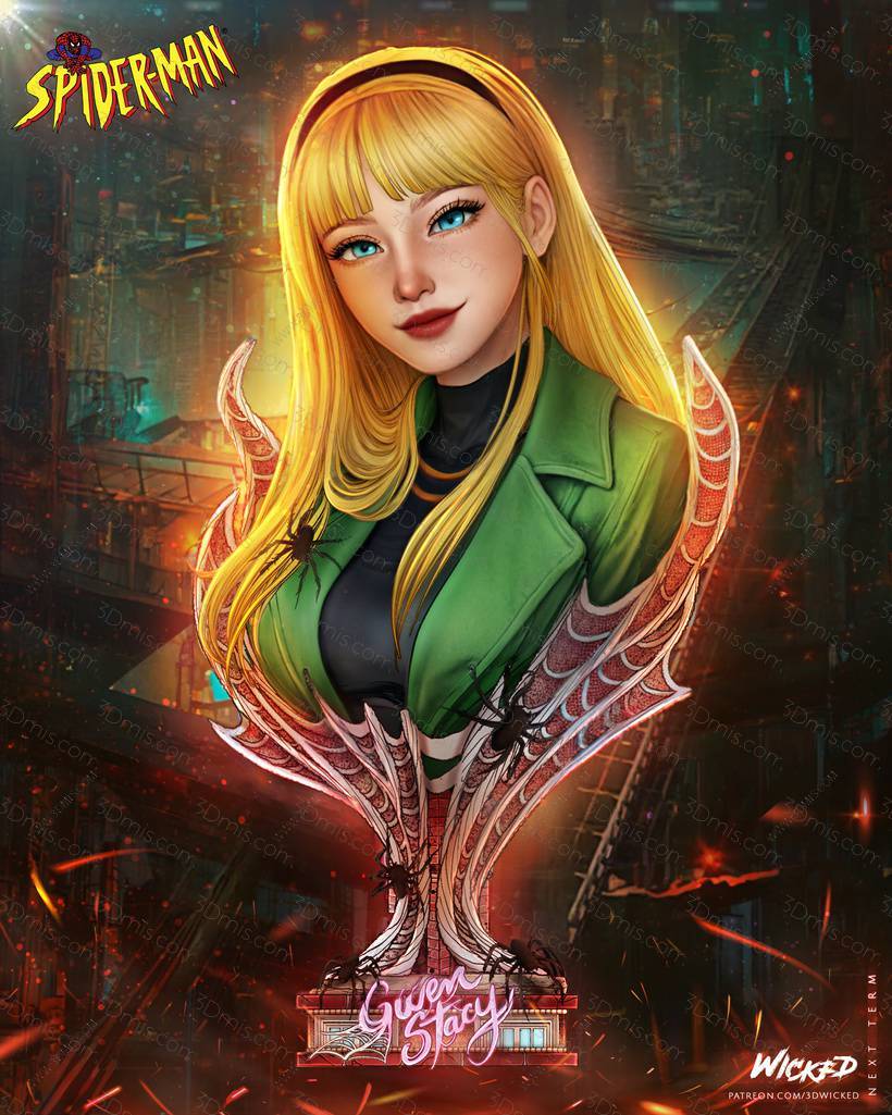 P站图纸印象馆 3DWicked 漫威 格温·斯黛西 3DWicked 漫威 格温·斯黛西